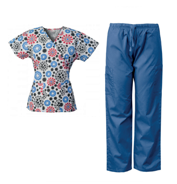 14 Patterned Reusable Scrubs - Görsel 1